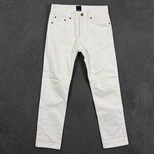 Goodale Jeans Mens 30x31 White Slim Fit Selvedge Denim Button Fly Pants